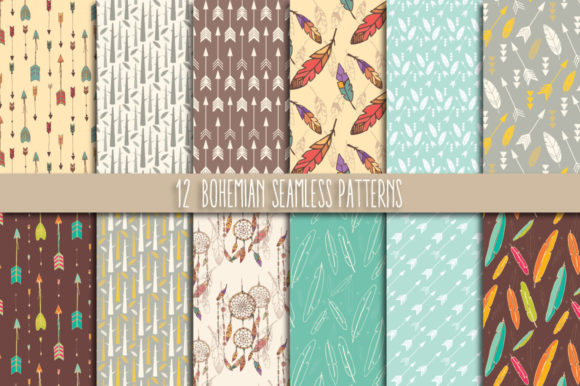 A Practical Evaluation of 12 Bohemian Seamless Patterns
