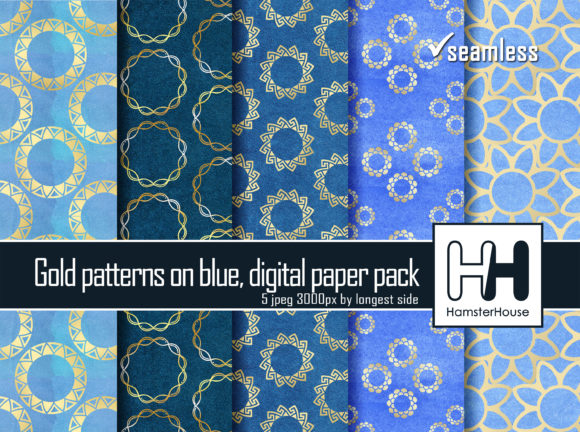 Blue Seamless Papers with Gold Patterns: A Complete Guide to Elegant Design