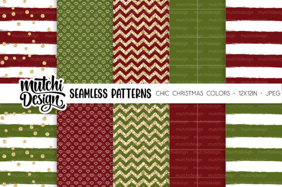 Chic Christmas Colors Seamless Patterns Explained