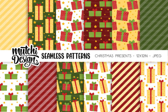 Christmas Presents Seamless Patterns