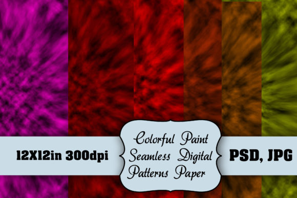 Colorful Paint Seamless Digital Patterns That Spark Energy