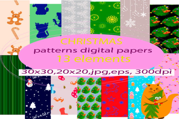 Creative Ways to Use a Christmas Set of Patterns and Digital Paper for Your Holiday Projects