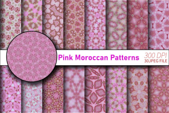 Elevate Your Projects with the Pink Moroccan Patterns Pack