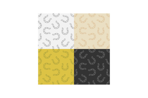 Evaluating a Set of Seamless Patterns with Horseshoe for Your Design Projects