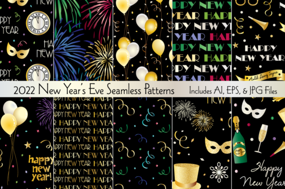 Evaluating the 2022 Seamless New Year’s Eve Patterns for Your Celebration Design