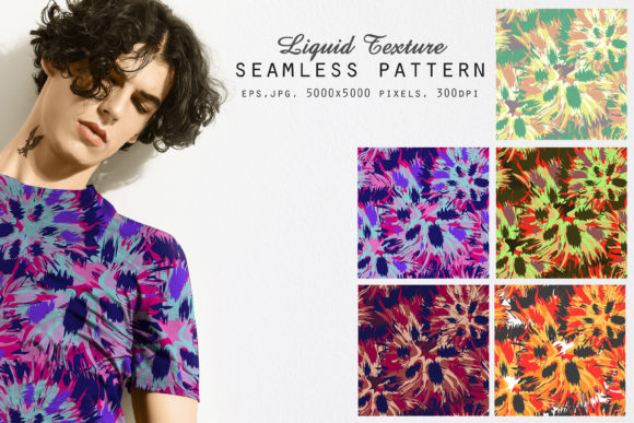 Liquid Paint Seamless Patterns Set as a Core Asset in Visual Production Workflows