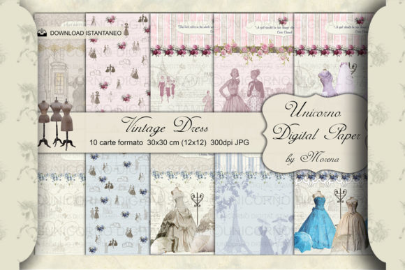 Paper Dress Patterns: Vintage Typeface Charm for Modern Design