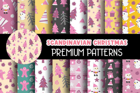 Pink Scandinavian Christmas Patterns: A Fresh Expression of Nordic Winter Magic