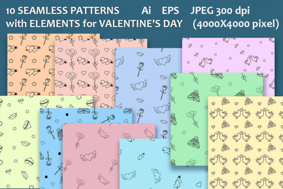 Seamless Element Patterns for Valentine: Your Guide to Quality Digital Assets