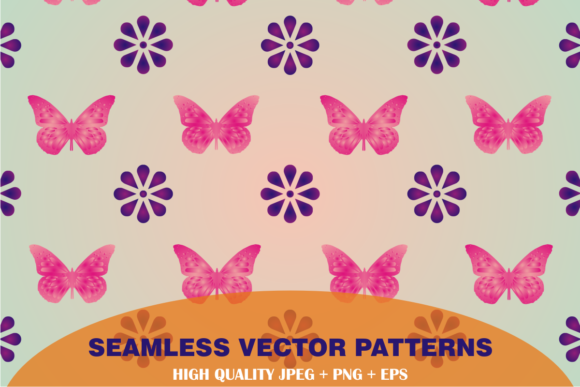 Seamless Floral Vector Patterns 007: Organic Design Precision