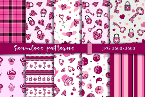 Seamless Patterns for February 14