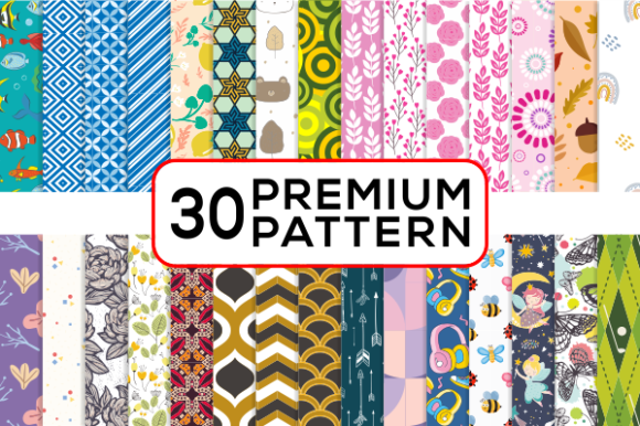 Smart Design With 30 Pack Seamless Patterns