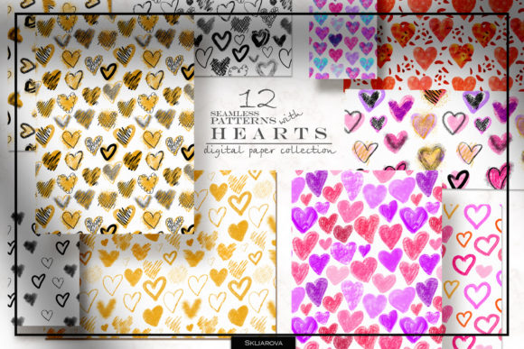Stylish Hearts Patterns: A Designer's Go-To for Romantic, Playful Visuals