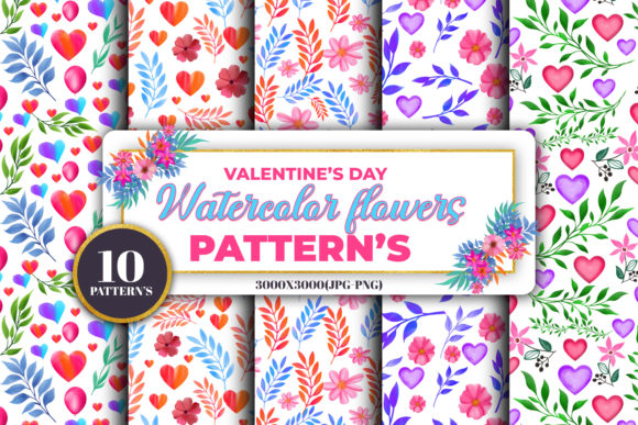 The Artful World of Valentine s Day Watercolor Patterns