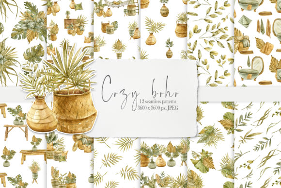 The Creative Power of Watercolor Bohemian Seamless Patterns