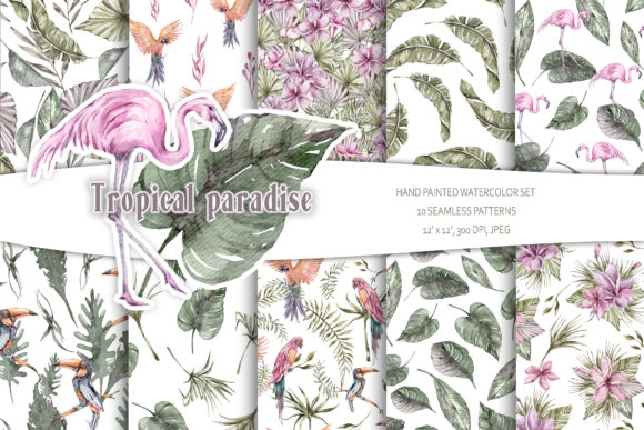 The Power of Watercolor Tropical Seamless Patterns: A Versatile Creative Resource