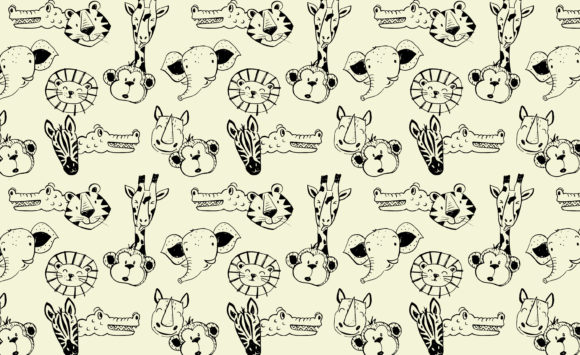 The Versatile Charm of Cartoon Animal Face Seamless Patterns