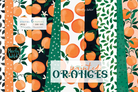 Using Painted Orange Seamless Patterns for Strategic Visual Impact
