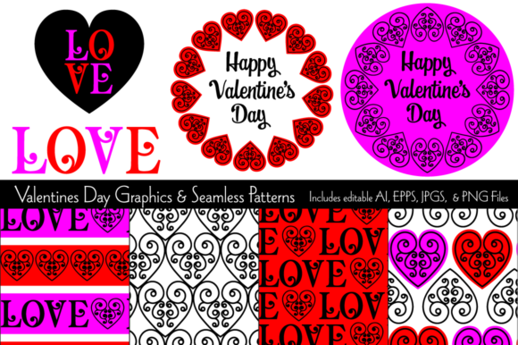 Valentine Graphics Seamless Patterns for Every Project