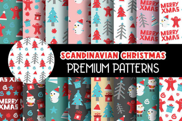 Working With Mint Scandinavian Christmas Patterns in Modern Design Projects